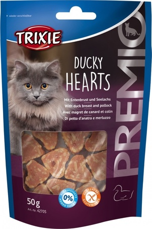 Trixie Premio Ducky Hearts jutalomfalatok macskáknak