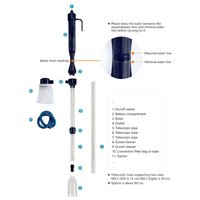 Elemmel működő motoros aljzattisztító akváriumhoz #3