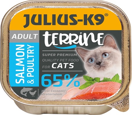 Julius-K9 Cat Terrine Adult Salmon & Poultry nedveseledel macskáknak