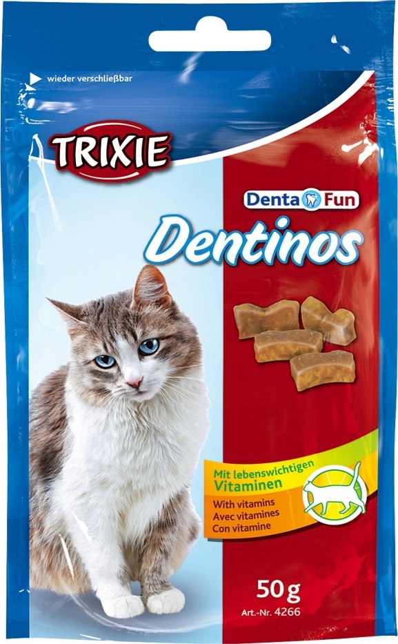 Trixie Denta Fun Dentinos recompensa cu vitamine pentru pisici - zoom