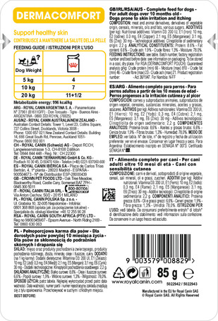 Royal Canin Dermacomfort - Nedves táp bőrirritációra hajlamos felnőtt kutyák részére