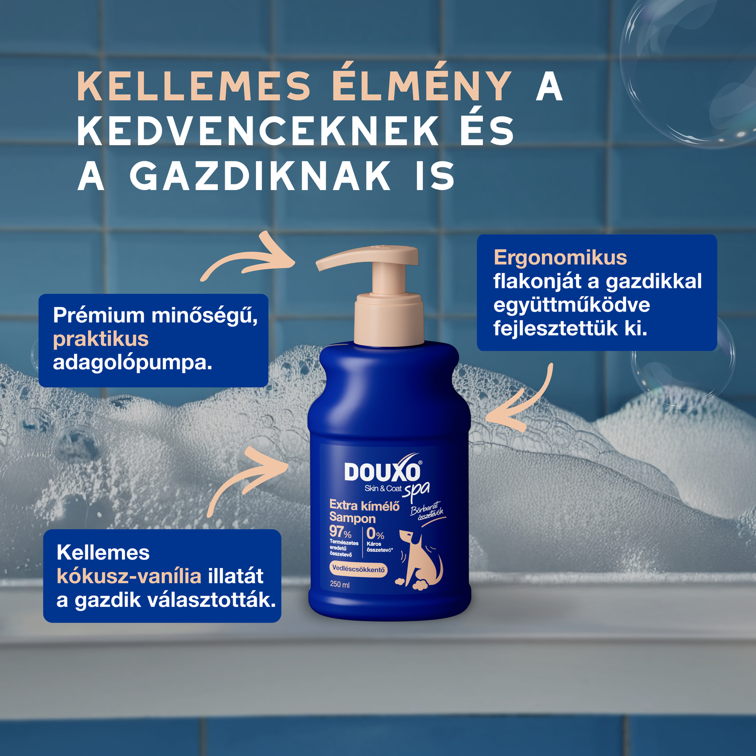 Douxo Spa șampon anti-năpârlire pentru câini - zoom