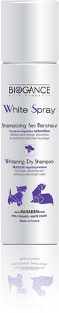 Biogance White Spray Dry Shampoo - Fehérítő száraz sampon - Kutyák és macskák részére