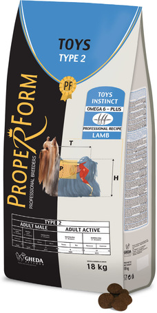 Proper Form Toys Type 2 Adult Male/Active Lamb fajtacsoport specifikus tenyésztői táp