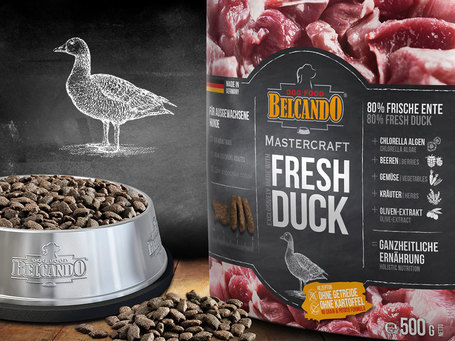 Belcando Mastercraft Fresh Duck | 80% friss kacsaúsból készült szuperprémium német kutyatáp