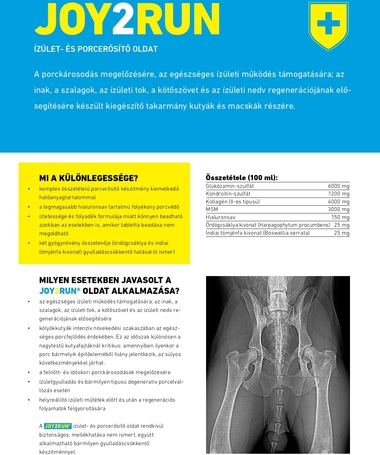 Joy2Run ízület- és porcerősítő szirup kutyáknak és macskáknak