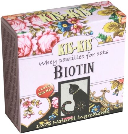 KiS-KiS Biotin tejsavó pasztilla macskáknak - Az egészséges szőrért és bőrért