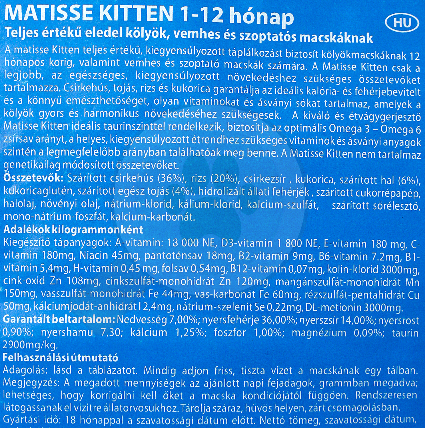 Matisse Kitten | Hrană pentru pui de pisică - zoom
