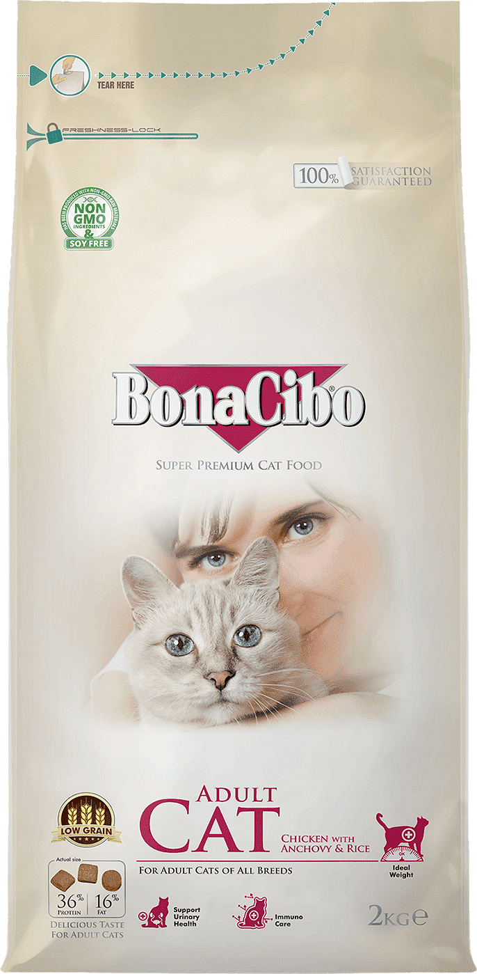 Bonacibo Adult Cat Chicken with Anchovy & Rice