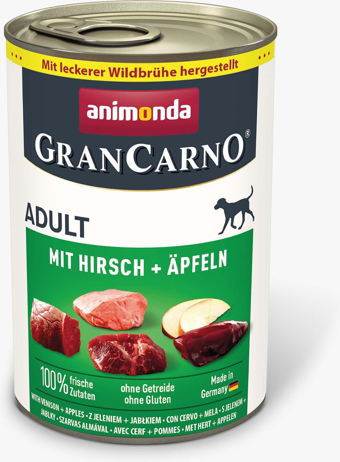 Animonda GranCarno Adult conservă cu vită, cerb și măr