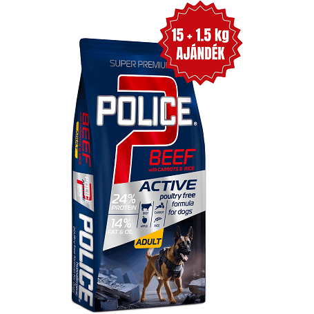 Police Adult Hypoallergenic Beef with Carrots & Rice