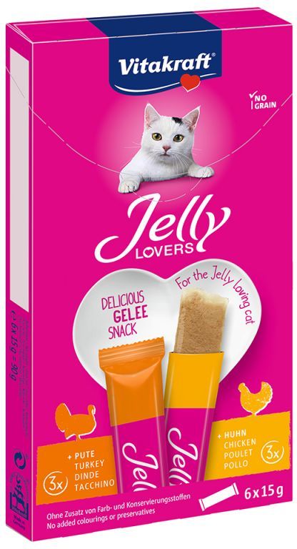 Vitakraft Jelly Lovers gustări cu jeleu cu pui și curcan pentru pisici