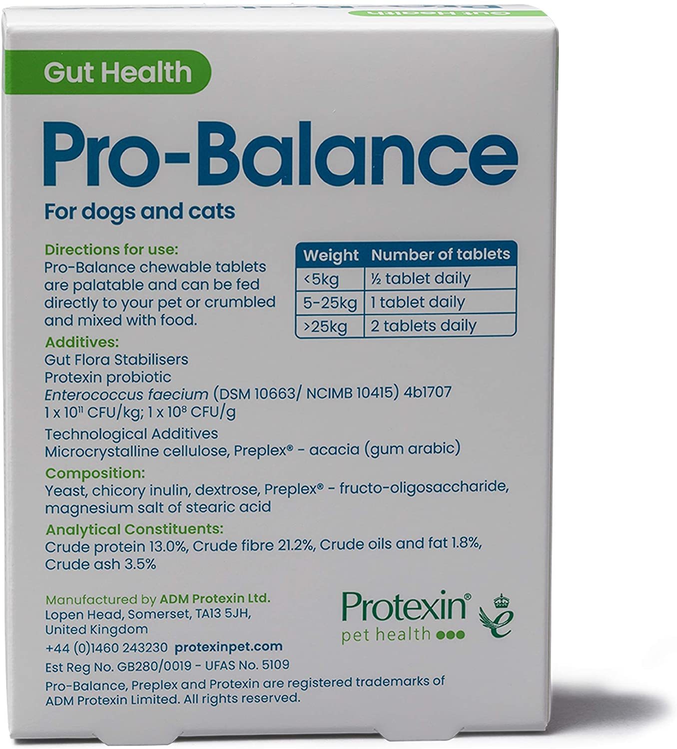 Protexin Pro-Balance probiotice și prebiotice sub formă de tablete masticabile pentru câini și pisici - zoom