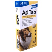 AdTab tabletă masticabilă pentru câini împotriva căpușelor și puricilor