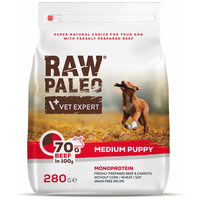 Raw Paleo Puppy Medium Monoprotein Fresh Beef