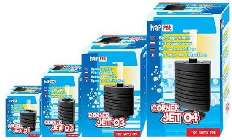 Happet Corner-Jet szivacsszűrők
