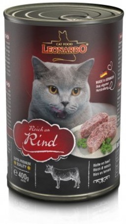 Leonardo marhahúsban gazdag konzerves macskaeledel