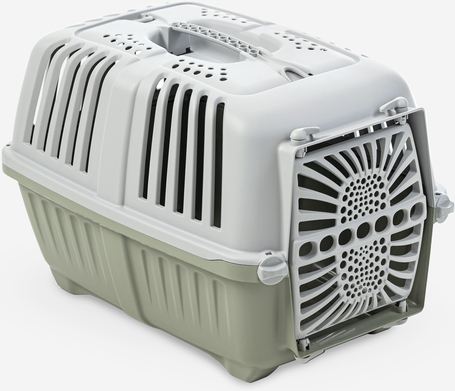 Pratiko fémajtós könnyített műanyag szállítóbox kutyáknak és macskáknak