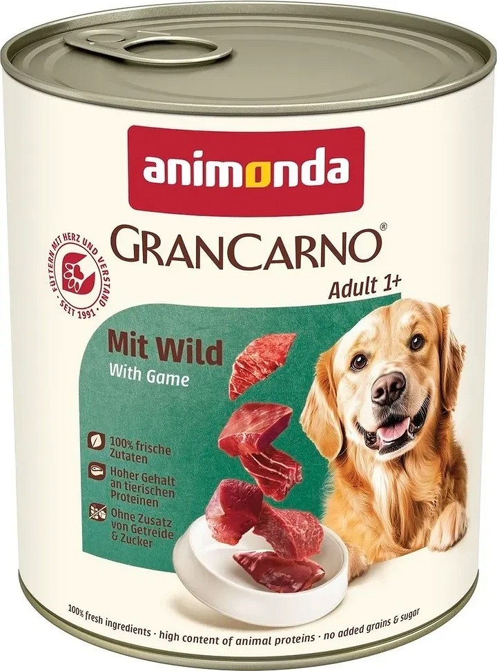 Animonda GranCarno Adult conservă cu vită și vânat - zoom