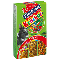 Vitakraft Kracker Mix zöldséges, mogyorós, erdei gyümölcsös tripla rúd nyúlnak #3