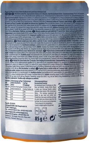 Happy Cat Meat in Sauce Land-Ente l Alutasakos eledel kacsahússal macskáknak