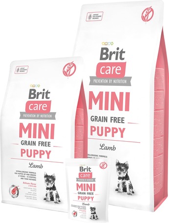 Brit Care Mini Grain Free Puppy Lamb kölyökkutya táp apró tápszemcsékkel
