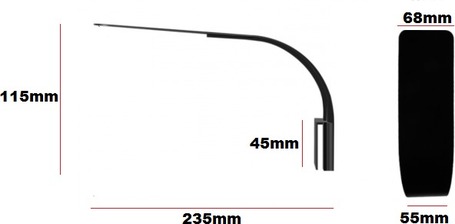 X5 Slim LED fehér-kék fényű kecses világítótest 30-60 cm-es akváriumokhoz