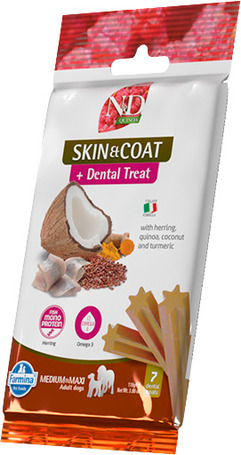 N&D Quinoa Skin & Coat Hering + Dental Treat
