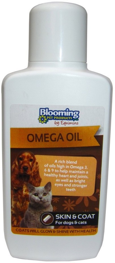 Blooming Pets Omega Oil - Amestec de uleiuri vegetale și de pește pentru câini și pisici