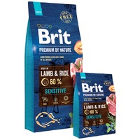 Brit Premium Sensitive Lamb & Rice | Eledel érzékeny emésztésű kutyáknak