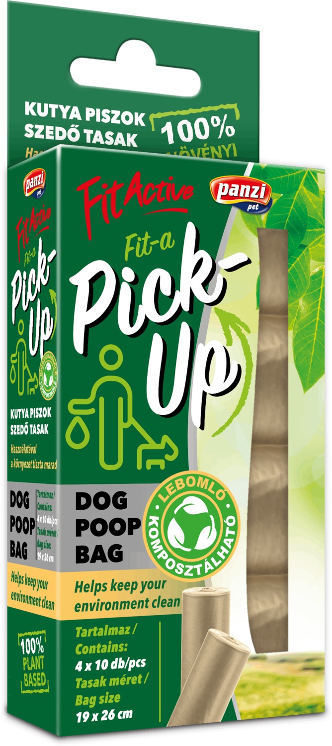 FitActive Fit a Pick Up - pungi igienice pentru câini biodegradabile (19 x 26 cm)