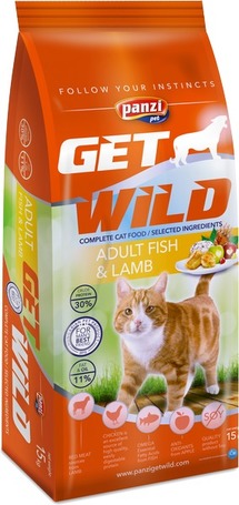 Panzi GetWild Adult Cat Fish & Lamb