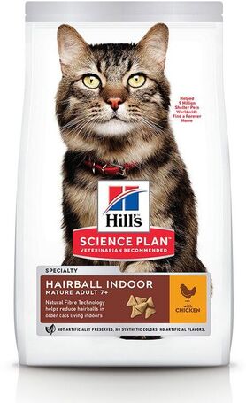 Hill's Science Plan Feline Mature Adult 7+ Hairball & Indoor Chicken