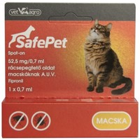 SafePet macska spot-on bolhák és kullancsok ellen