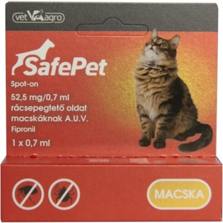 SafePet macska spot-on bolhák és kullancsok ellen