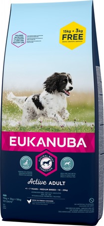 Eukanuba Adult Medium | Szuperprémium száraztáp közepes testű felnőtt kutyáknak