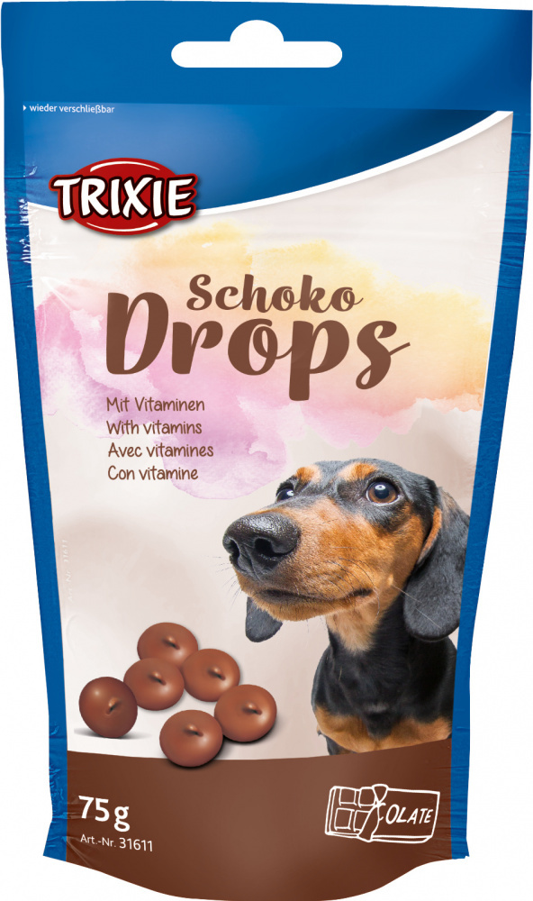 Trixie Schoko Drops - Recompensa cu ciocolata pentru caini - zoom