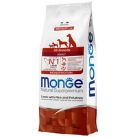 Monge Dog Adult Monoprotein Lamb with Rice & Potatoes 12 kg