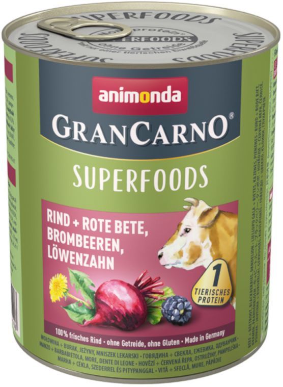 Animonda GranCarno Superfoods cu carne de vită și sfeclă roșie - zoom