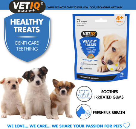 Vetiq Healthy Treats Denti-Care Teething jutalomfalat kölyökkutyáknak