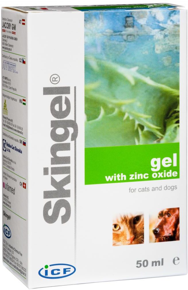 Skingel unguent pentru câini și pisici cu eritem, inflamații cutanate