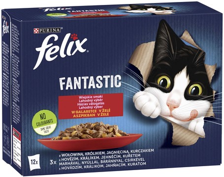 Felix Fantastic Házias Válogatás - Aszpikos macskaeledel