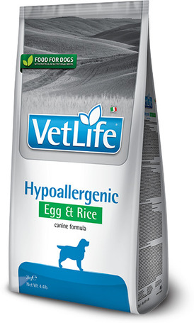 Vet Life Natural Diet Dog Hipo Egg & Rice | Hipoallergén tojásos és rizses eledel kutyáknak