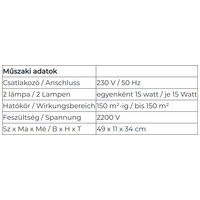 EcoKill Inox elektromos rovarcsapda függesztőlánccal #3