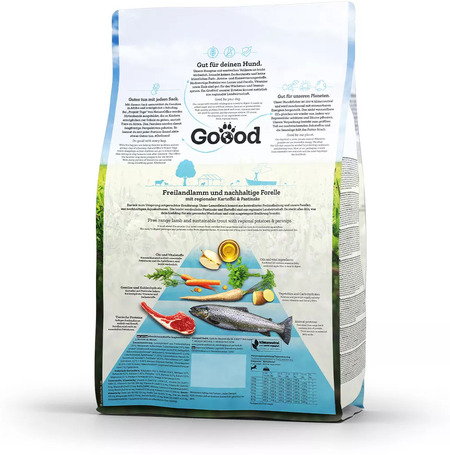 Goood Junior Free Range Lamb & Sustainable Trout - Bárányos és pisztrángos száraztáp kölyökkutyák számára