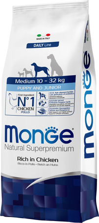 Monge Daily Line Dog Medium Puppy & Junior (29/18)