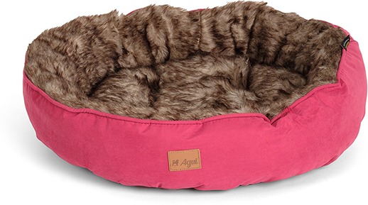 Agui Furry Donut culcuș pentru câini - Bordo - zoom