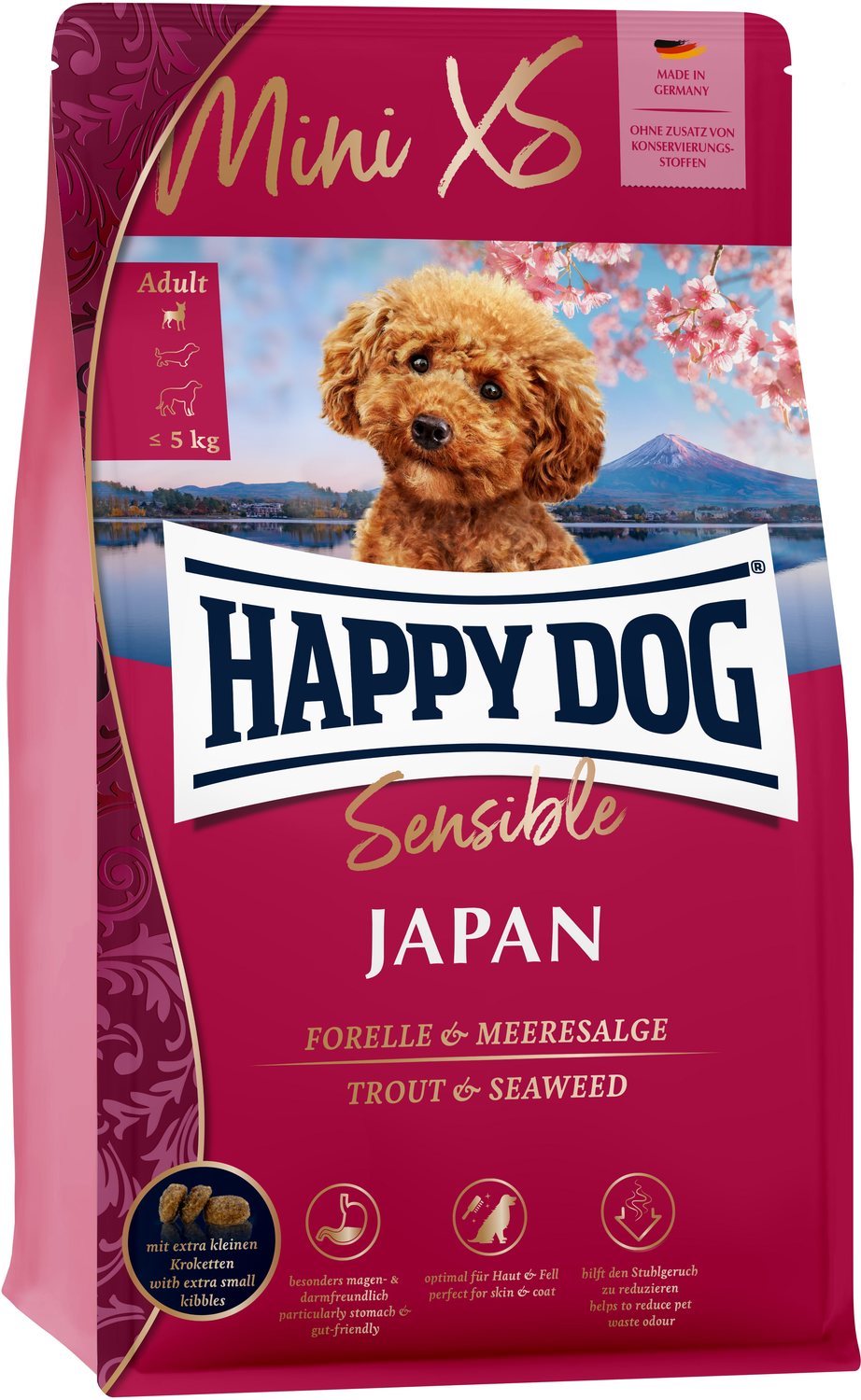 Happy Dog Supreme Mini XS Japan hrană pentru câini de talie mică
