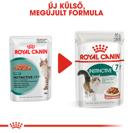 Royal Canin Instinctive 7+ Gravy - Idősödő macska szószos nedves táp