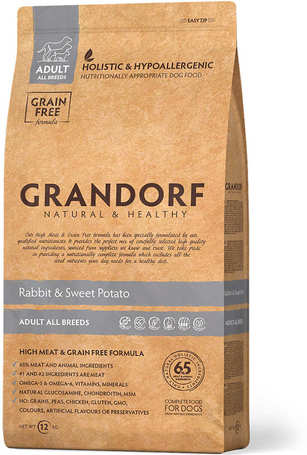 Grandorf Adult Grain Free Hypoallergenic Rabbit & Sweet Potato | Nyúlhúsos, édesburgonyás kutyatáp